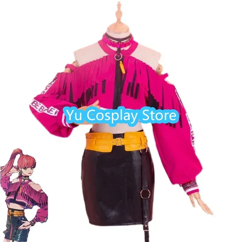 Game Paradox Live BAE Anne Faulkner Cosplay Costumes Hip Hop Rapper Suit Women Party Dress Halloween Uniforms Custom Made