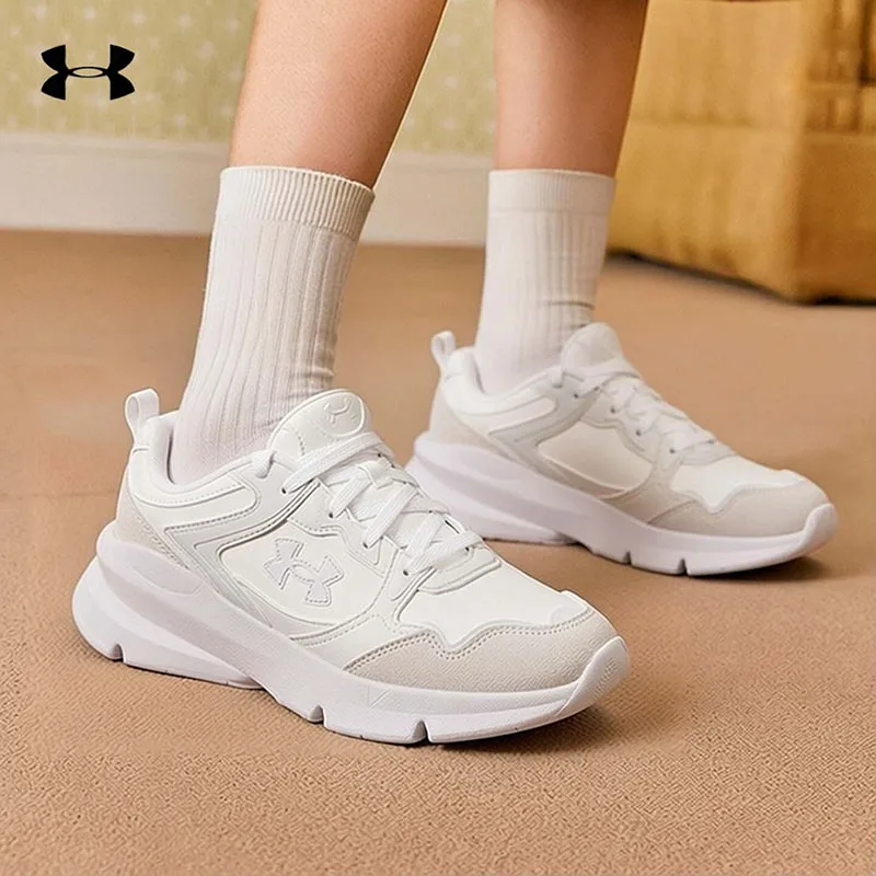 Under Armour Men Casual Sneakers 6003967-100 White Lightweight Comfort Daily Sports Footwear