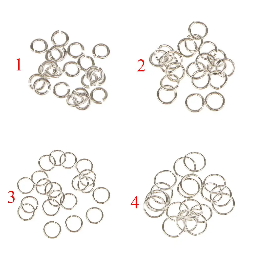 20 PLATED Metal SUPER STRONG JUMP RINGS 3,4,5,6mm Jewelry Making Findings