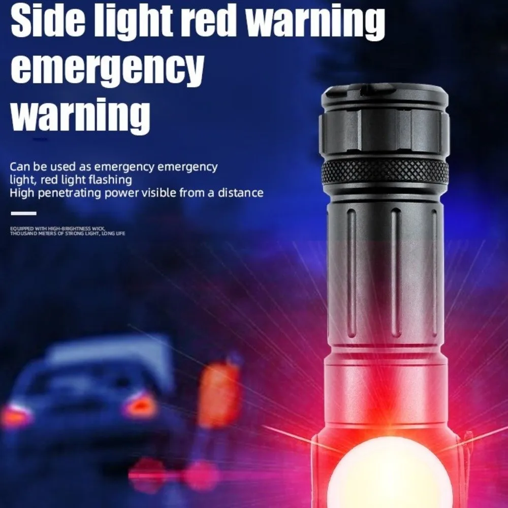 USB oplaadbare LED-zaklamp Zoeklicht Waterdicht Campinglicht Transformator Focal Magnetische aantrekkingskracht Draagbare verlichting