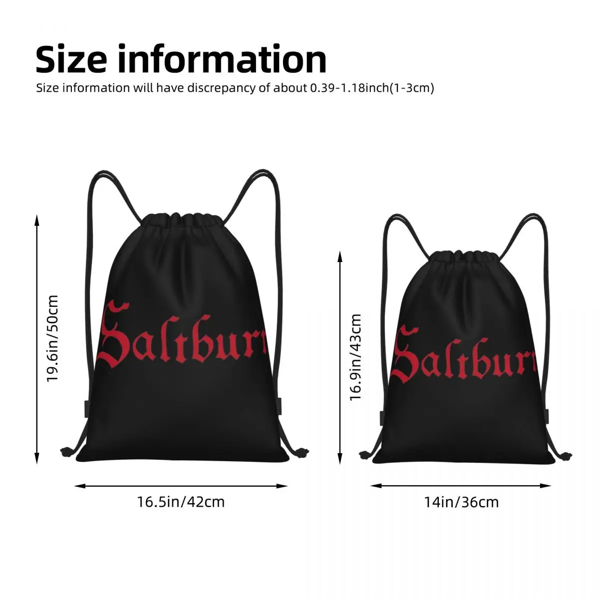 Futebol Drawstring Mochila para Exercício, Gym Sackpack, String Bags, Filme Saltburn