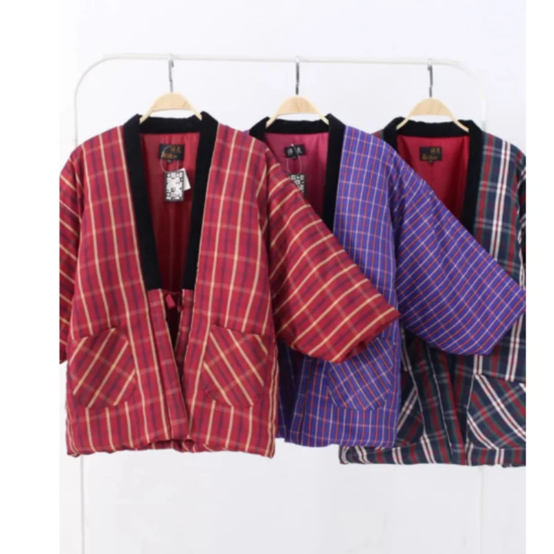 Invierno Hanten Kimono tradicional japonés Mujer Japón Yukata mujeres Top homme ropa de estilo popular pijama
