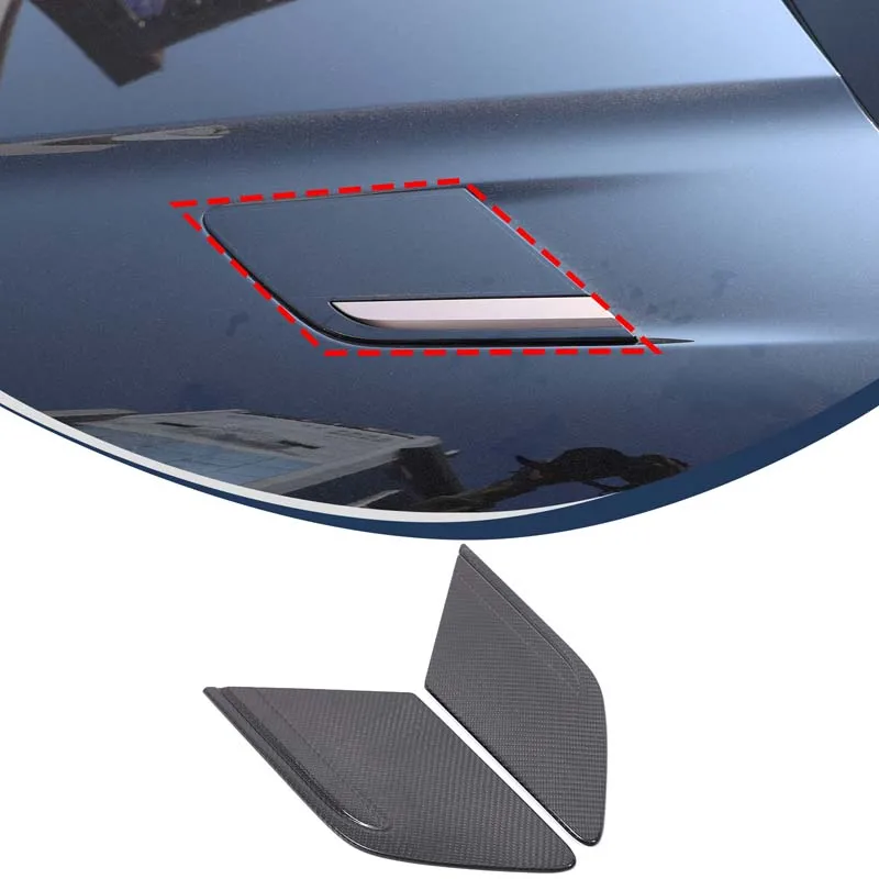 

For Land Rover Range Rover Sport 2023+ Real Carbon Fiber Car engine cover both sides decorative cover stickers car accessories