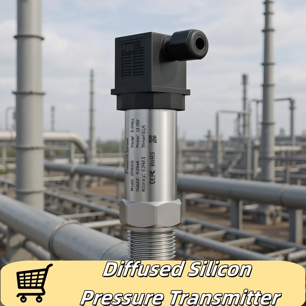 

NPT1-2 4-20 мА Датчик давления 0-10 В RS485 Датчик давления из рассеянного кремния для измерения давления жидкого масла, газа и воды