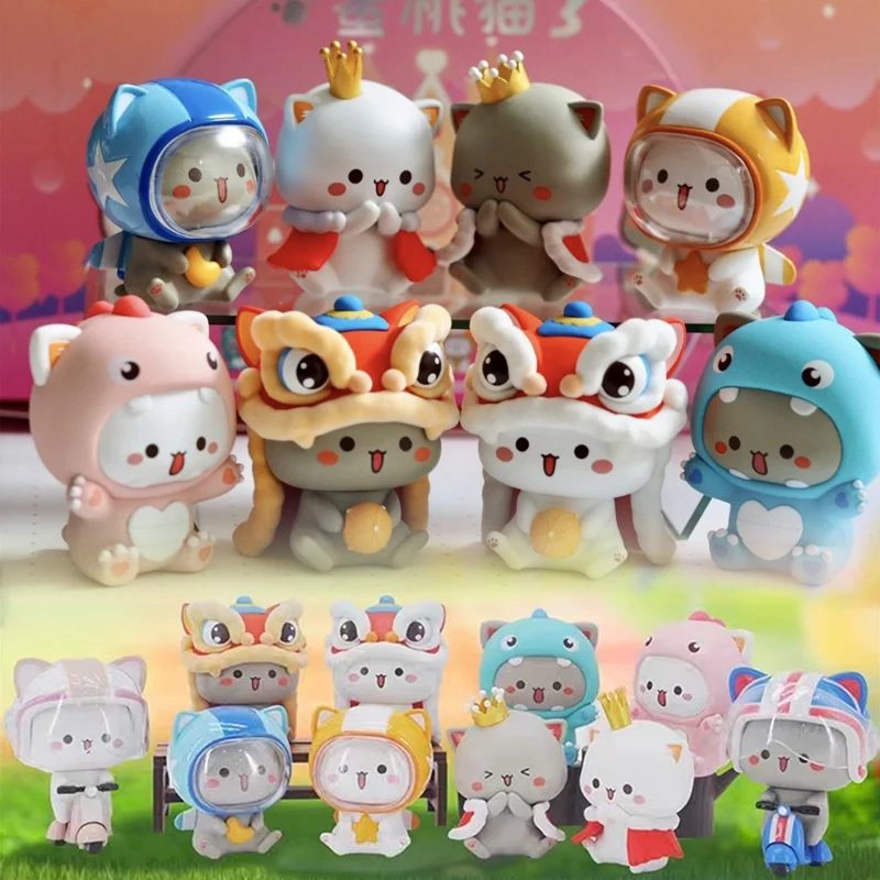 

Mitao Cat Blind Box Kawaii Lucky Cat Love Series Season 3 Mystery Box Cute Cartoon Doll Model Action Figure Xmas Birthday Gift