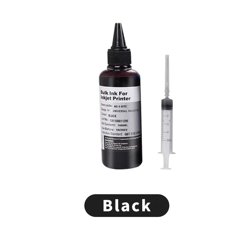 Recarga Kit de tinta para Canon, HP, Epson, irmão, Lexmark, impressora jato de tinta DELL, cartucho de tinta CISS, tinta corante, 4 cores, Dropshipping, 100ml