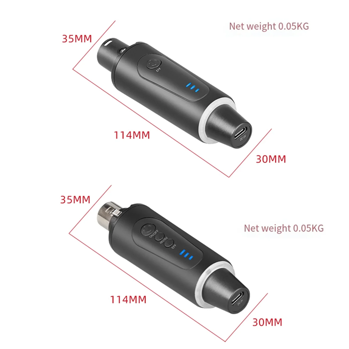 ABJG-New 2.4g XLR ميكروفون نظام استقبال وإرسال لاسلكي ميكروفون مكثف ديناميكي