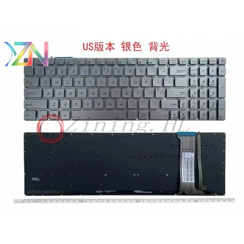 Russian Spanish Layout Notebook Replacement Keyboard for ASUS ZX50J ZX50XJ ZX50JX GL552J GL552V G552VM G552VX Laptop
