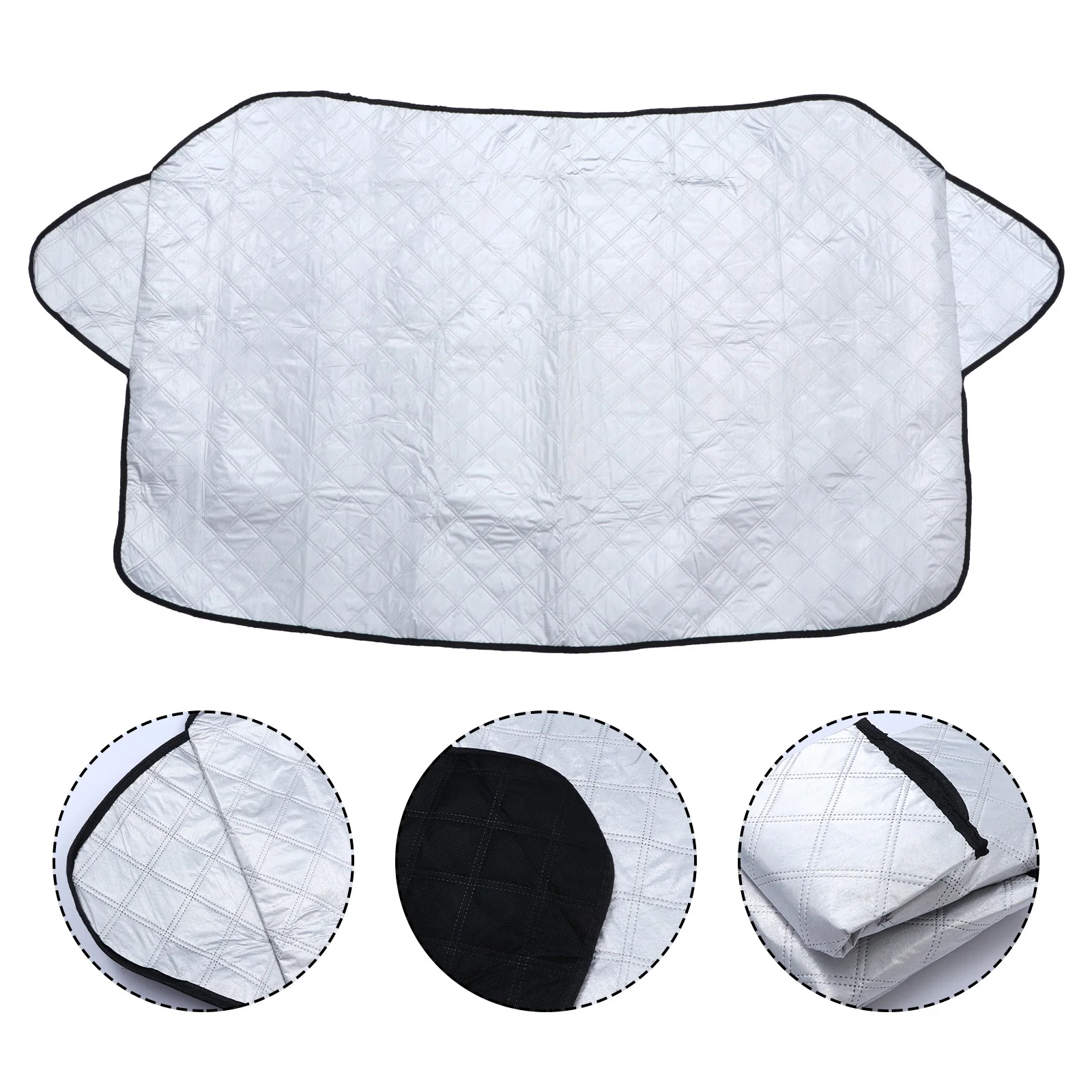 

Утолщенный чехол для лобового стекла от снега, улучшенный удлиненный защитный чехол для переднего стекла автомобиля, предотвращает складывание дворников, складной, для авто