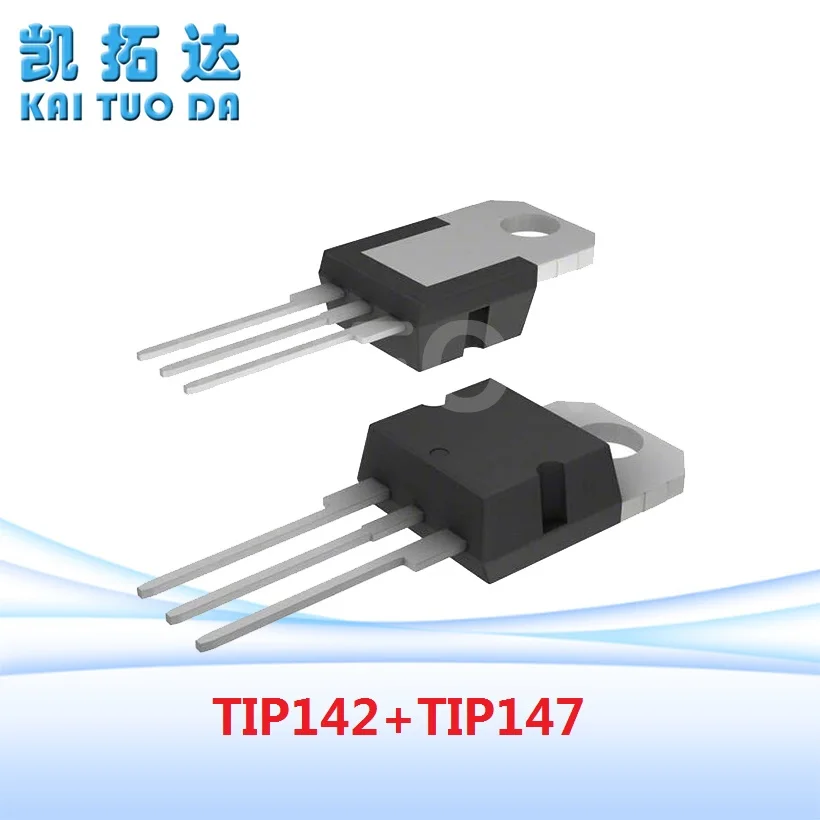 Free Shipping 5 Pairs 142 147  (TIP142+TIP147) Transistors TO-220 NPN PNP