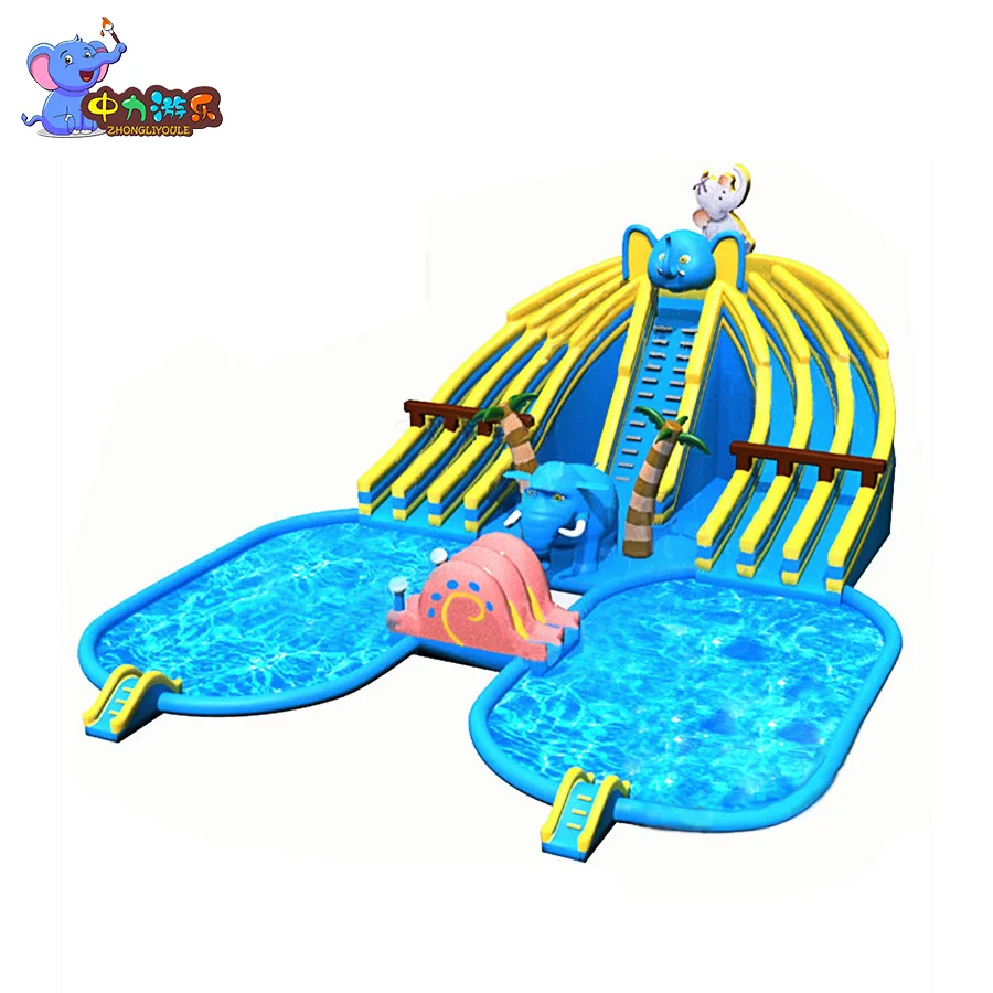 Customizable Cartoon Inflatable Water Park Large Children's Water Castle Inflatable Outdoor Swimming Pool