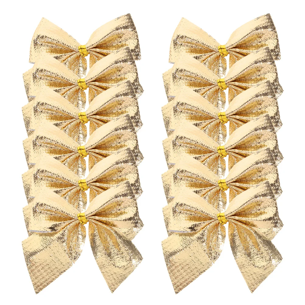 

60Pcs Mini Christmas Bows Small Bows for Crafts Holiday Wreath Garland Tree Decorations Bowknot Holiday Mini Ornaments