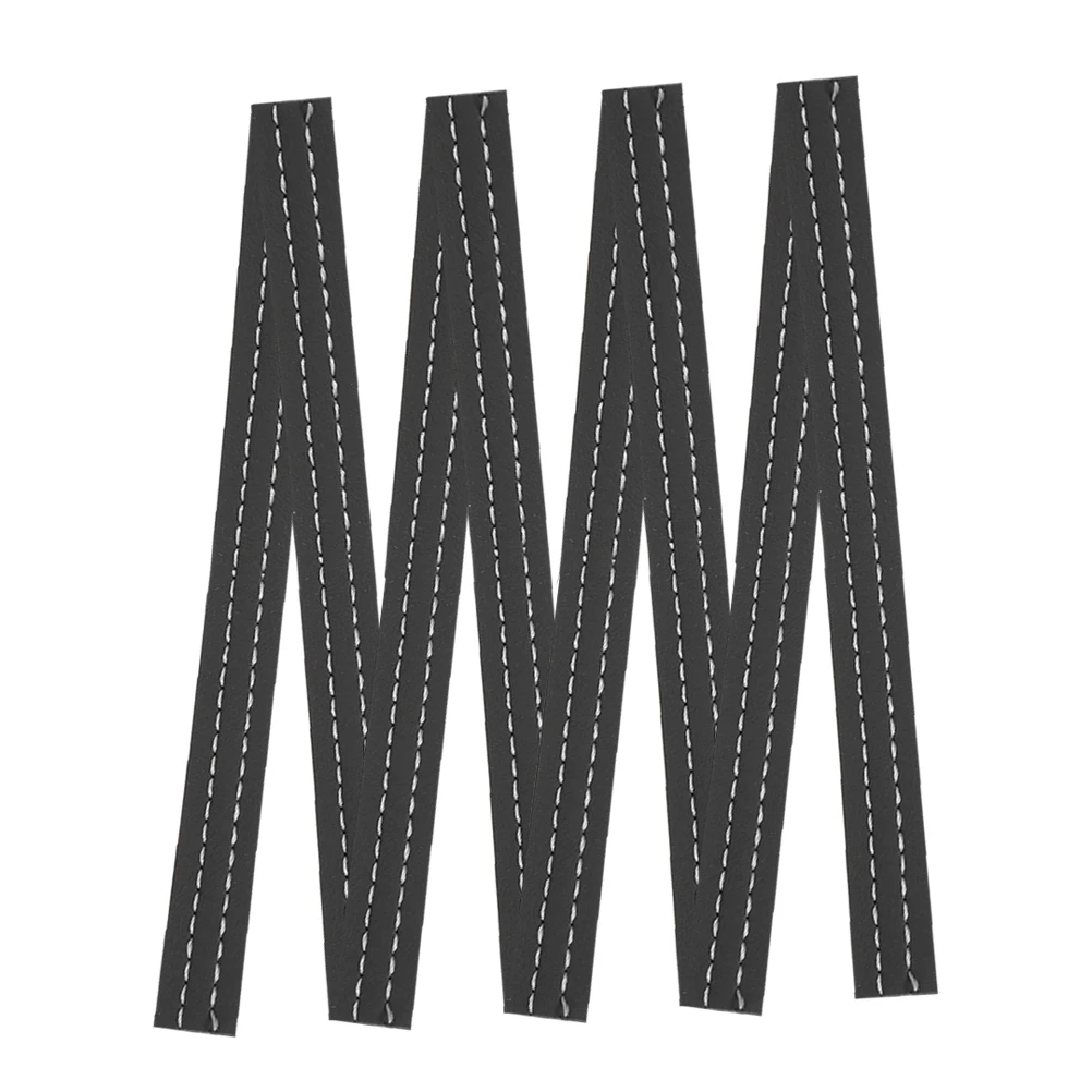 

2pcs Door Edge Pu Durable Universal Fit Interior Decoration Strips Vehicle Body Trims Dashboard Edge