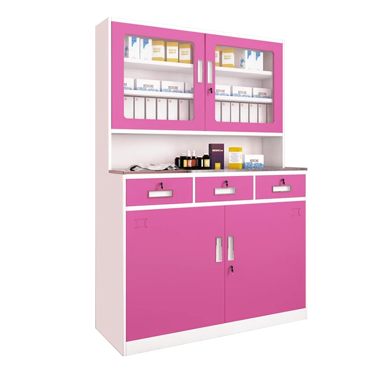 Clinic Disposal Station Community Hospital Dispensing Cabinet Stainless Steel Medicine Cabinet