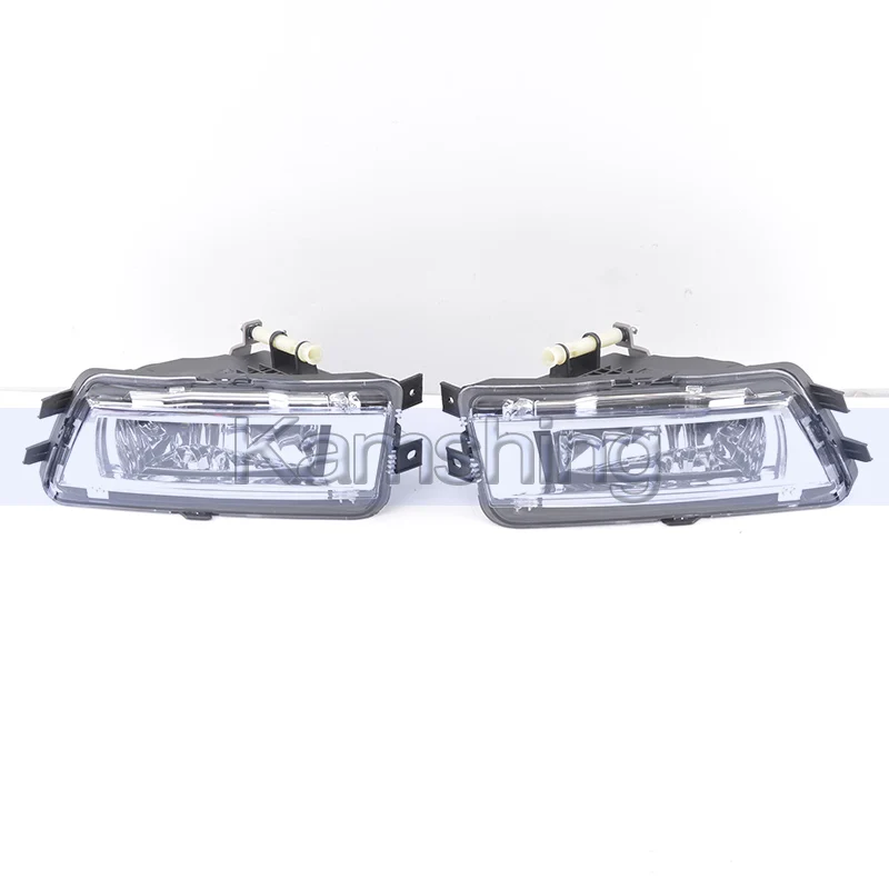 CAPQX For VW Passat 2012-2016 Front Bumper Fog Light Foglamp Frame Cover Hood with Wiring Harness Kits Foglight Fog Lamp Assy