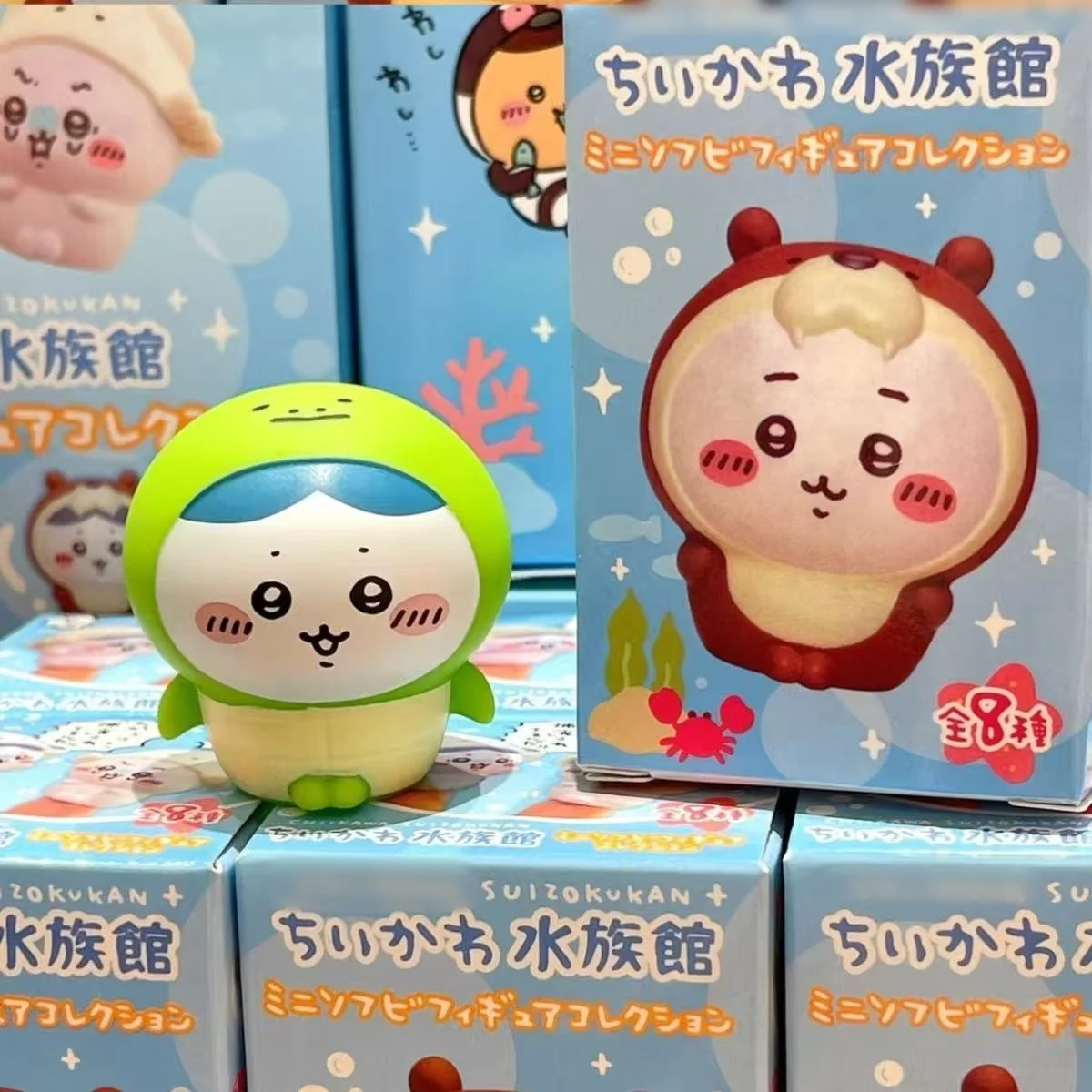 Yiji Kawaii Anime Cartoon Modell-Zubehör Niedlicher Selbstironischer Bär Aquarium Usagi Hachiko Puppe Kindergeschenk Spielzeug – Detail 8