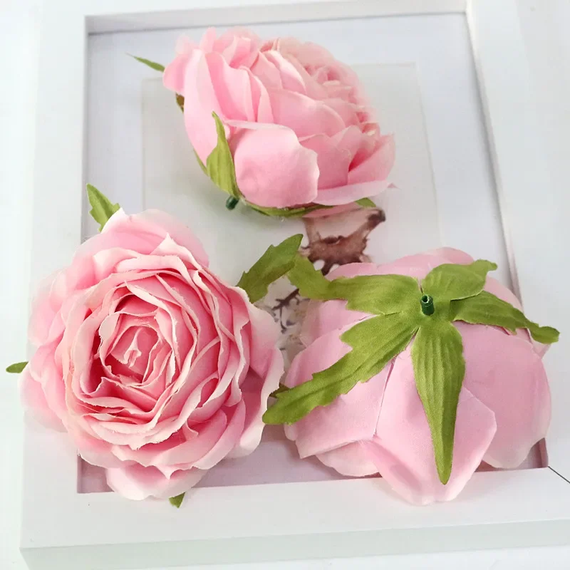 Flone Artificial Flowers Head, Retro Rose Heads, Silk Roses, Fake Flower, Party Decoration, High Quality
