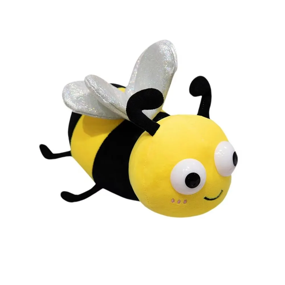 

Cute Luminous Glowing Insect Stuffed Toy LED Light Comfortable Lighted Bee Plush Dolls Portable Soft Ladybird Plush Toys Holiday