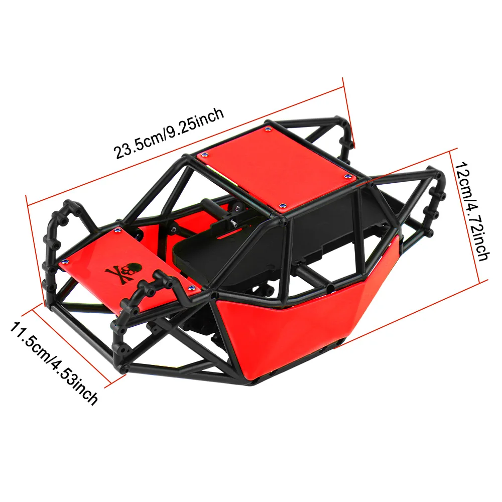 AIYIHOBBY RC Roll Cage Rock Buggy Body Shell for Axial SCX10 & SCX10 II 90046 1/10 RC Crawler Car Upgrade Refit