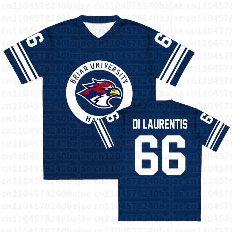 2026 Summer Off Campus Briar University Jersey Graham 44 22 Di Laurentis 66 Tucker46 T-Shirts V-Neck Men Beach Surf T-shirt
