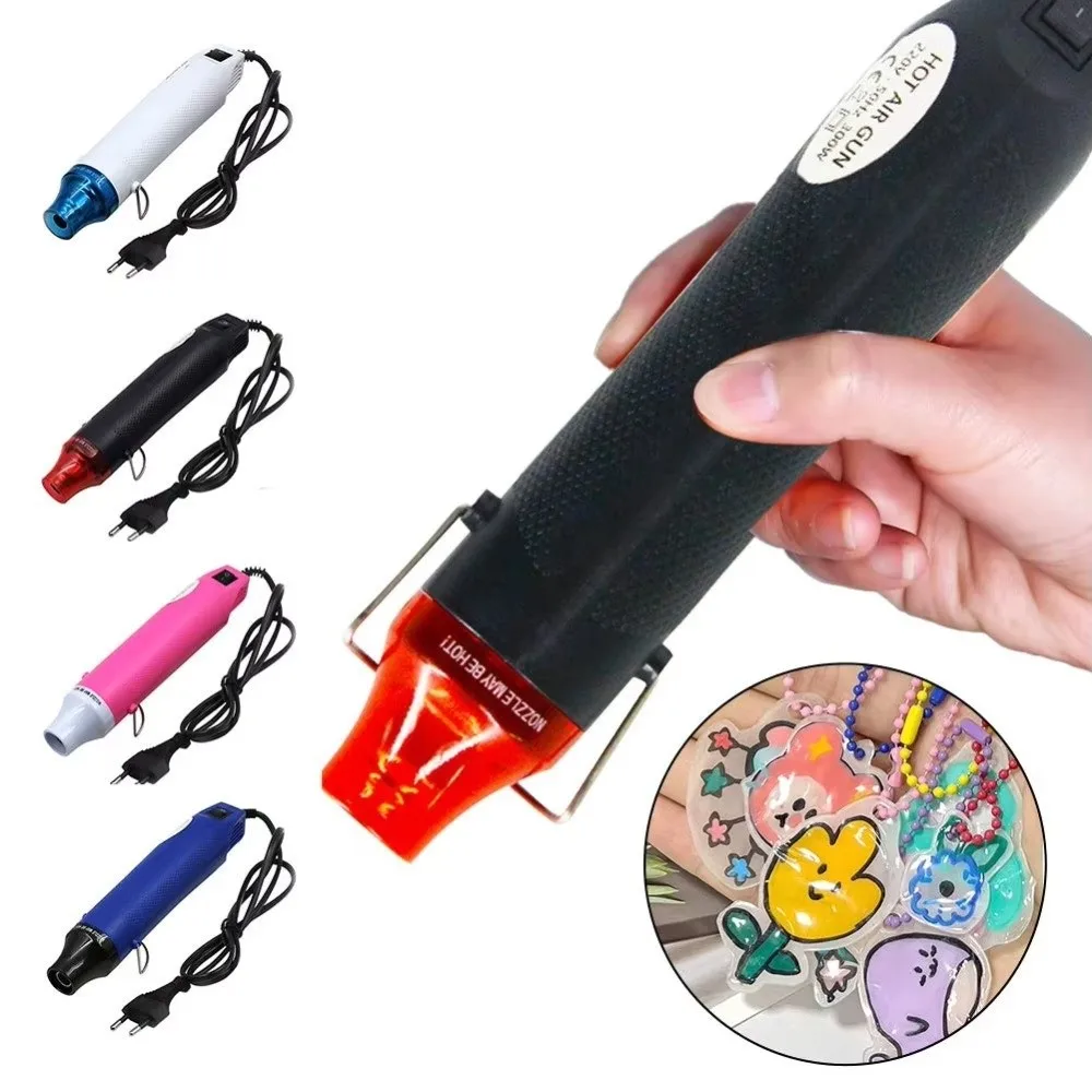 

300 Вт тепловой электрический электроинструмент с опорным сиденьем 220 В горячий воздух DIY инструмент цвет термоусадочный пластик