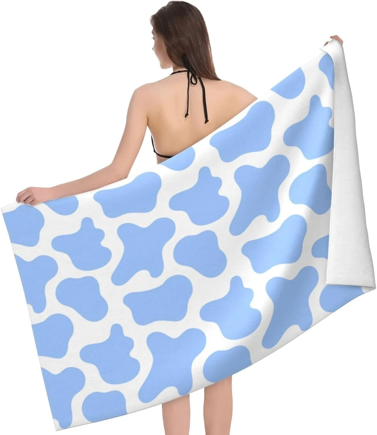 Blue Spotty pattern Beach Towel for Family stuff friends Gifts Quick-Dry Towel For Bath Yoga Tourism Beach GYM Camping Swimming