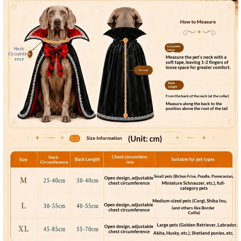 Halloween Lace Cape Pet Costume 6