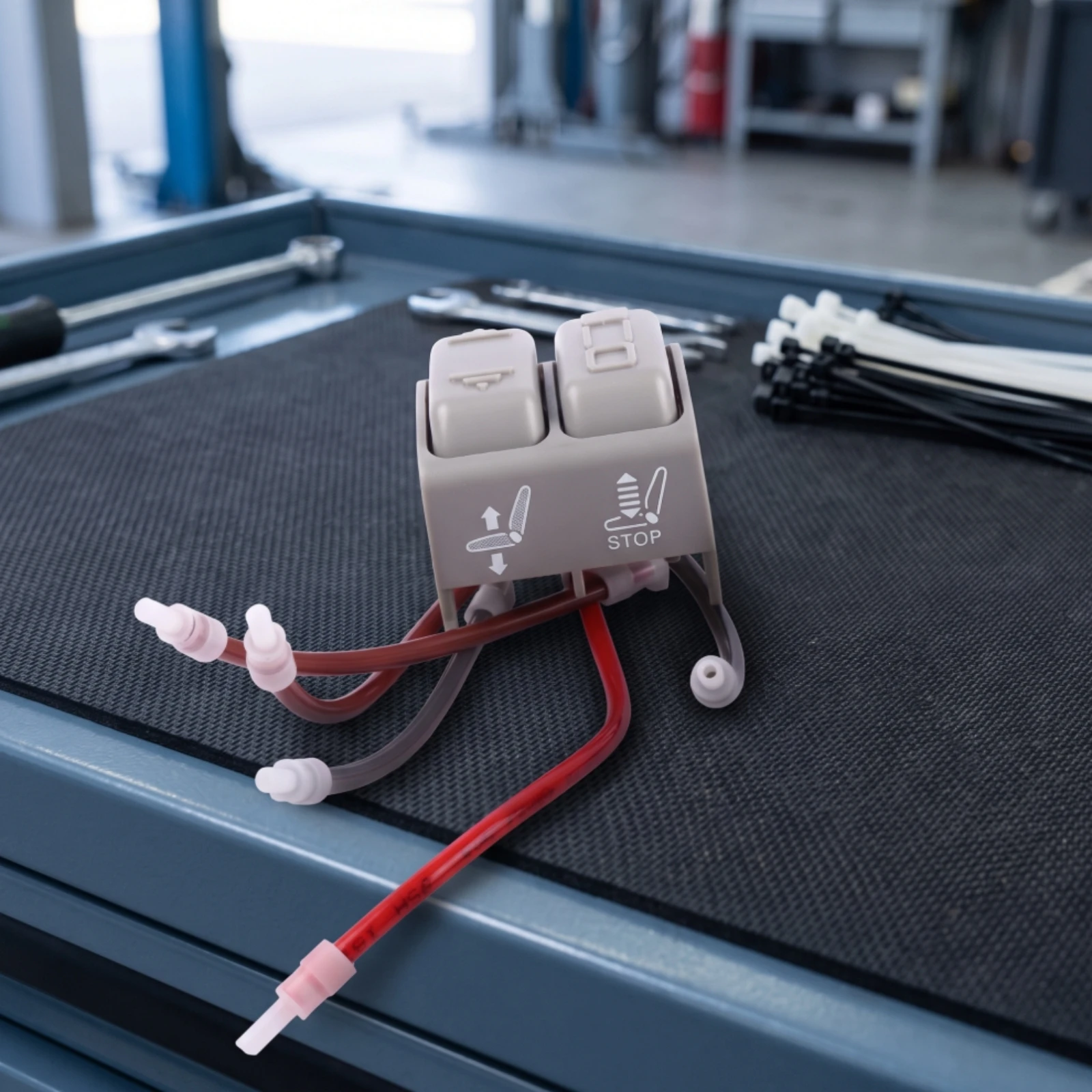 Seat Control Switch with Harness Reliable Seat Adjustment Switch Vehicle Part Compact Rectangular for Mechanics