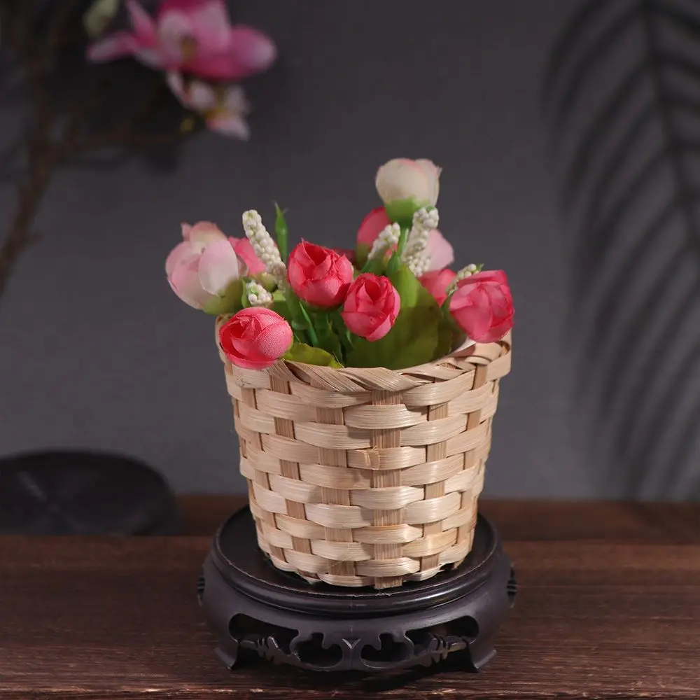 Creative Antique Flowerpot Base Bracket Plastic Pad Flower Tray Circular Bonsai Tray Decoration Accessories