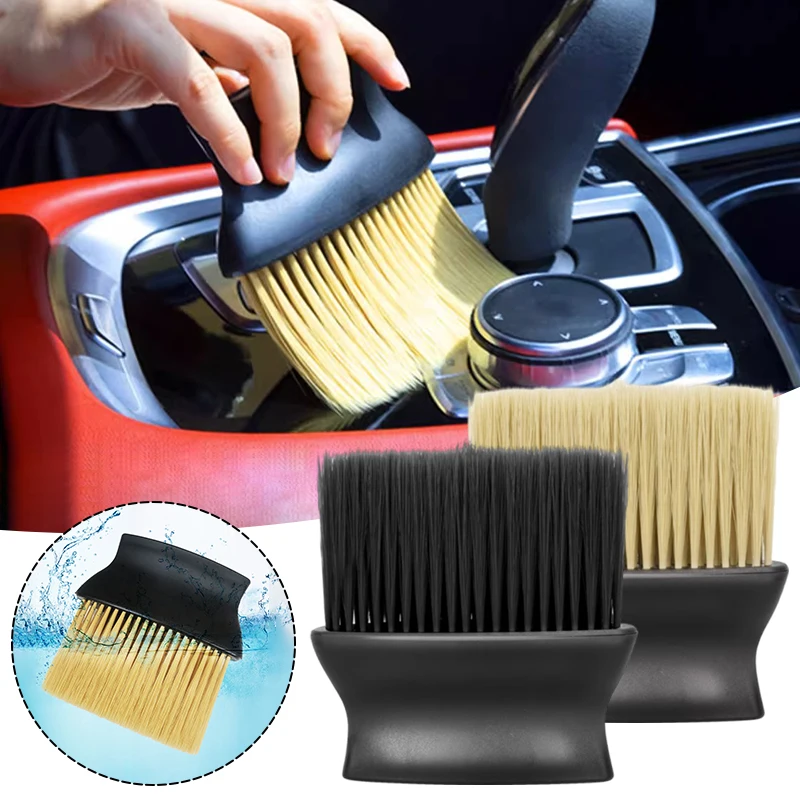 

Black Gap Dust Brush Air Outlet Cleaning Brush Car Detailing Super Soft Yellow Dash Dust Accessories Wash Tool Interior