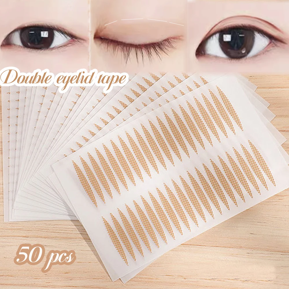 Invisible eyelid stickers double eyelid stickers transparent self-adhesive mesh lace natural eye stickers eye makeup tools