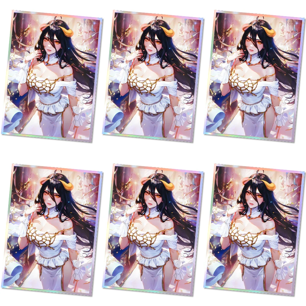 60PCS 67X92mm Foil Standard Size Cartoon Art Anime Board Game Card Sleeves for PTCG/MGT/TCG Game Trading Card