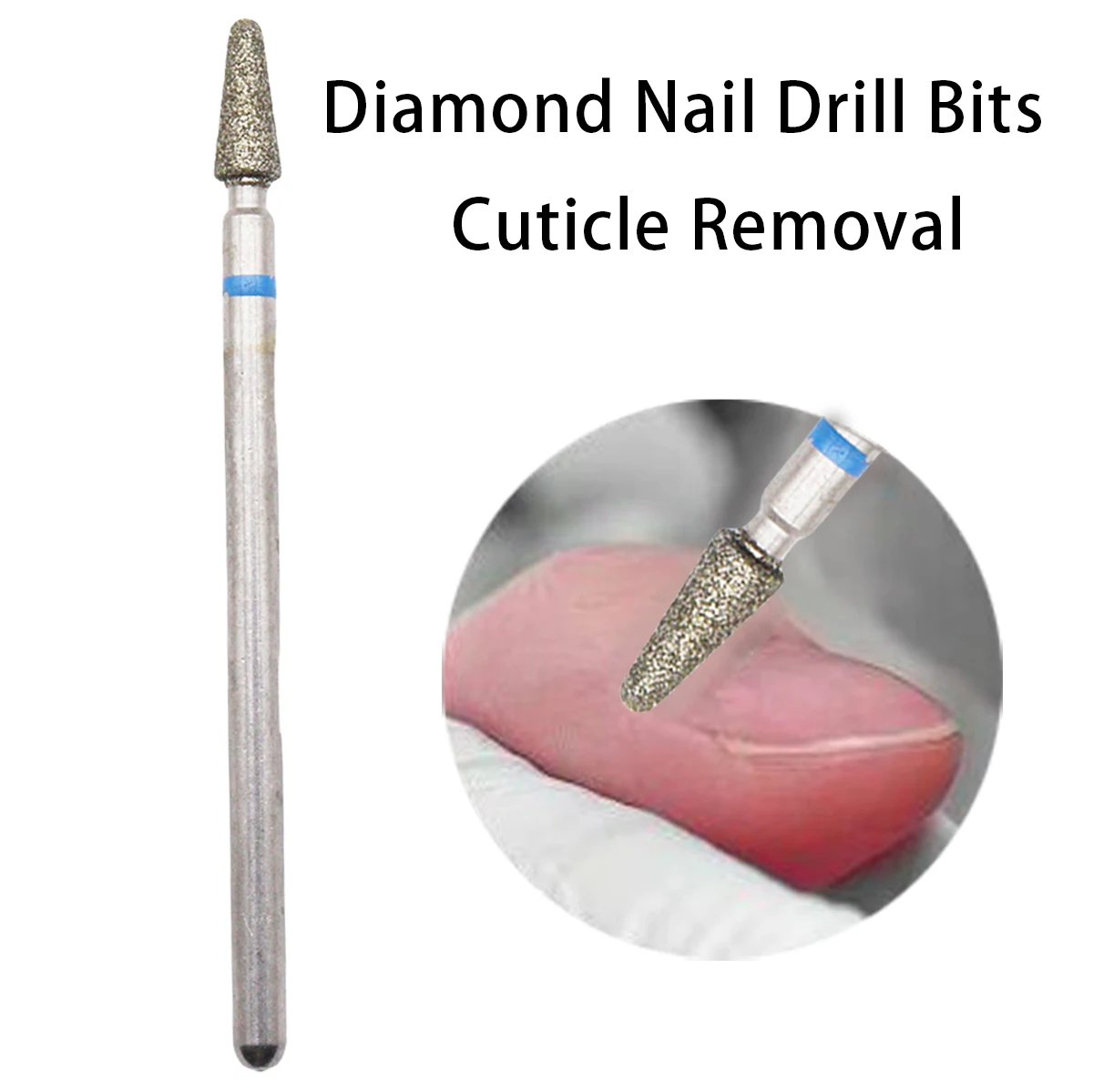 1PCS Electric Nail Drill Bits Diamond Milling Cutters Manicure Gel Polish Remover Cutter Cuticle Drill Bit Nail Art Tools