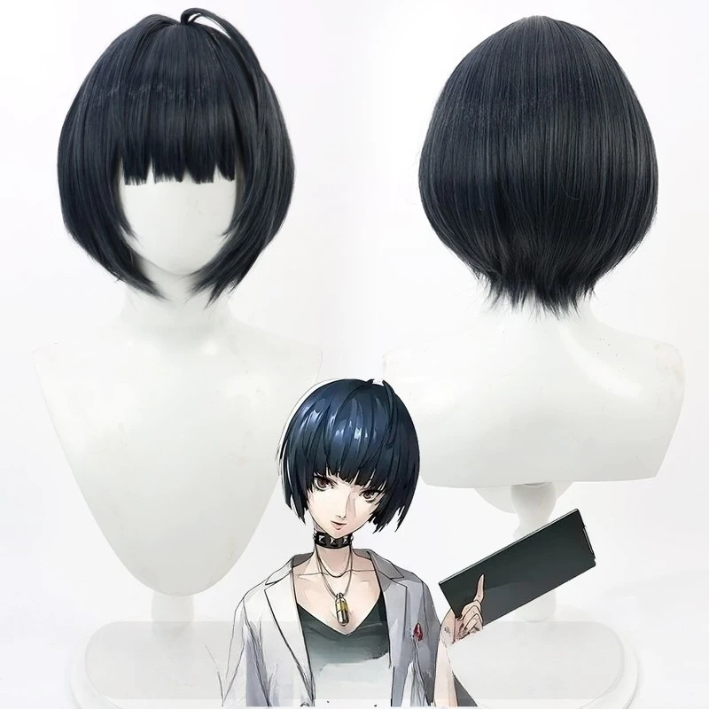 

Parsona 5 Takemi Tae Cosplay Wig Anime Roleplay Party Costume Prop Synthetic Hair