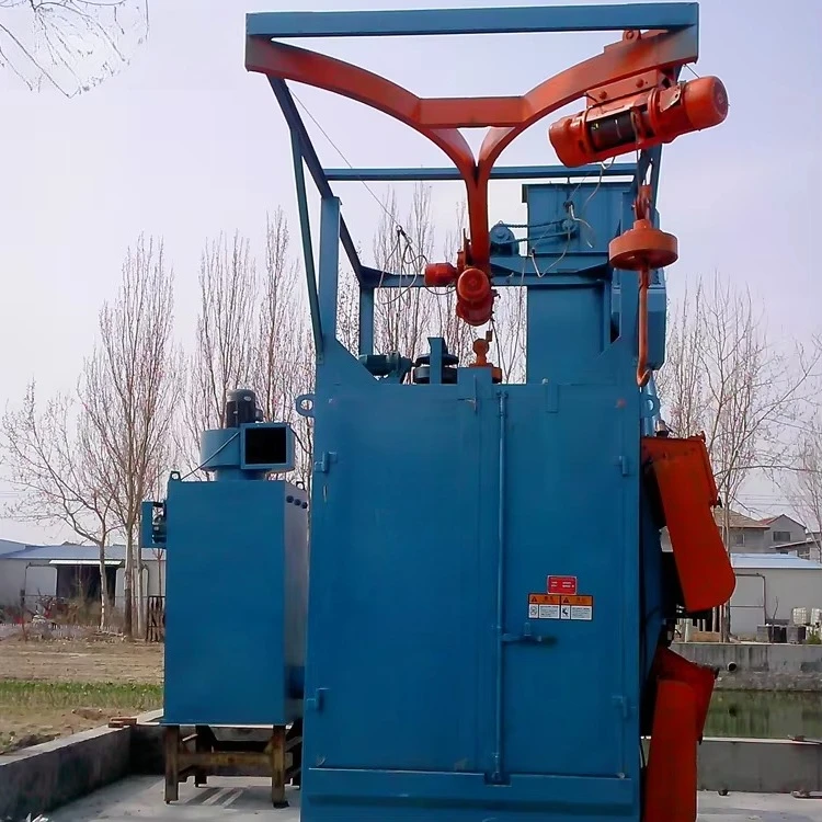 Mobile Shot Blaster Hook Shot Blasting Abrator Machine Automatic Operation for Foundry Heat Treatment Parts Oil Removal