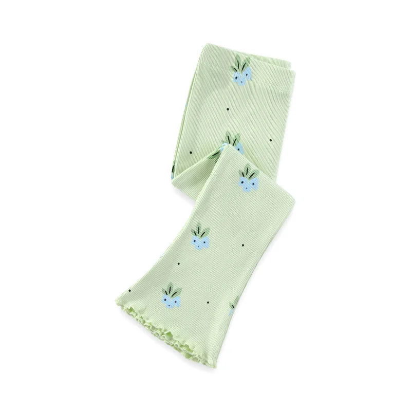 

Little maven Children's Clothing 2025 Autumn Spring New Baby Girls Cartoon Flowers Leggings Cotton Trousers for Kids 2-7 Years