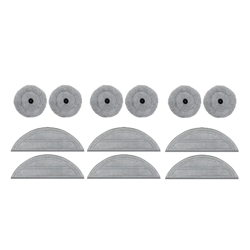 A26T-12PCS Washable Mop Pads Replacement Set For Roborock Saros 10 / G30 / S9 Maxv Ultra Vacuum Cleaner Accessories
