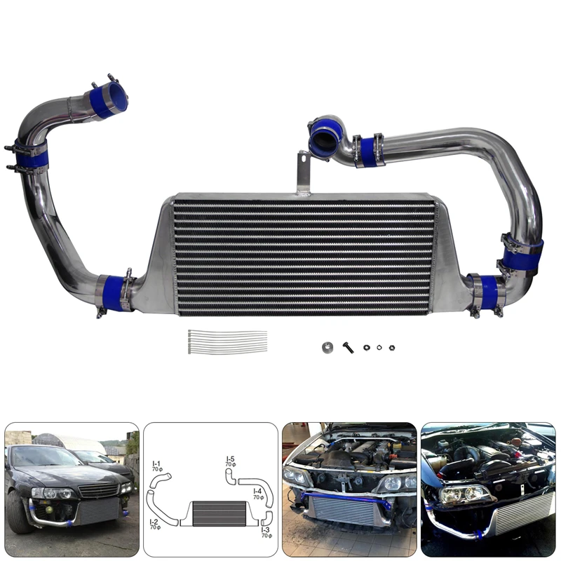 Performance Front Mount Intercooler Pipe Kit Fits for Toyota Chaser Mark II Cresta JZX90 1992-1996 JZX100 1996-2001