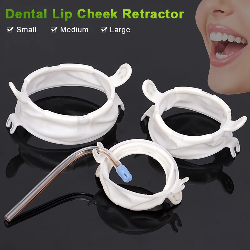 1 unidad de abridor tipo III con adhesivo, soporte de goma oral para abridor, tres tipos de abridores dentales blancos