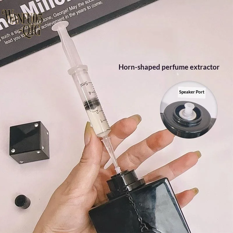Hot Sale Straight Extractor Perfume Refill Syringe Horn Mouth Dispenser Head For Precise Bottle Liquid Refilling Use