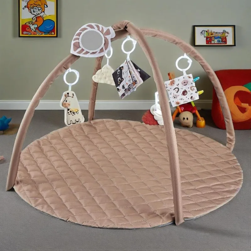 Babyspeelgoed Kruipende speelkleed met cartoon afneembare hangers Zachte verdikte vloerspellen Pad Baby Klimtraining Speelgoed Rekwisieten