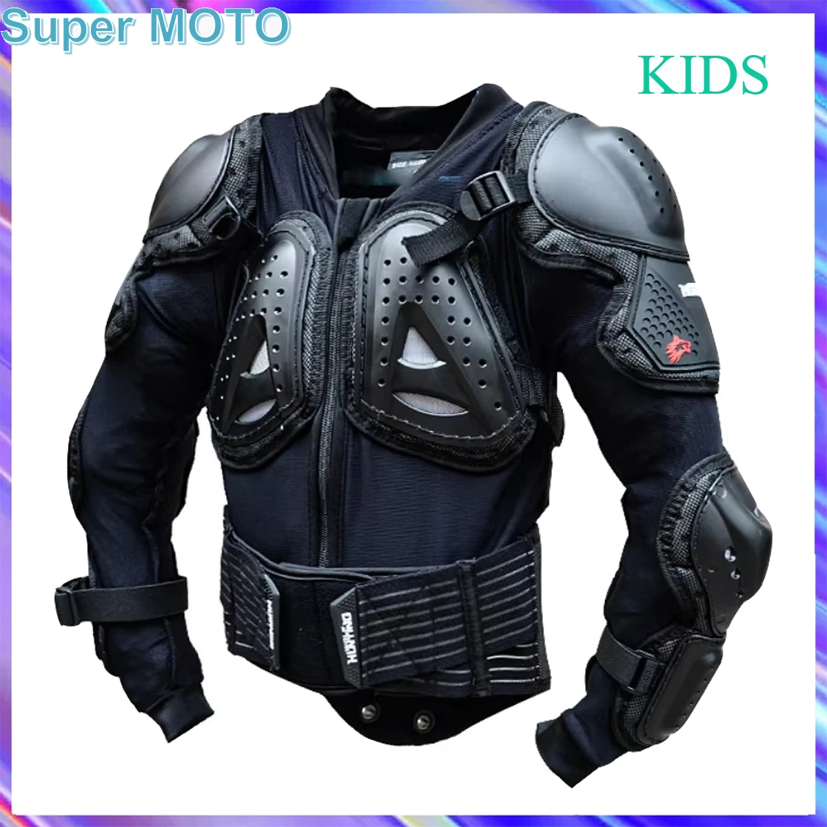 Children Hunting Wolf Motorcycle Jacket Motocross  Armor ATV BMX Boy Girl Scooter Mountain Bike Armor CE Certification For Youth