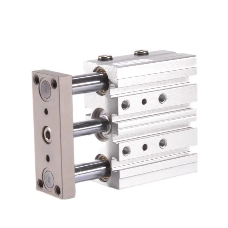 Airtac cylinder TCL20X15X10X20X25X30S aluminium alloy Cylinder Pneumatic Three Axis Compact Guide Cylinder Three Rod Magnet