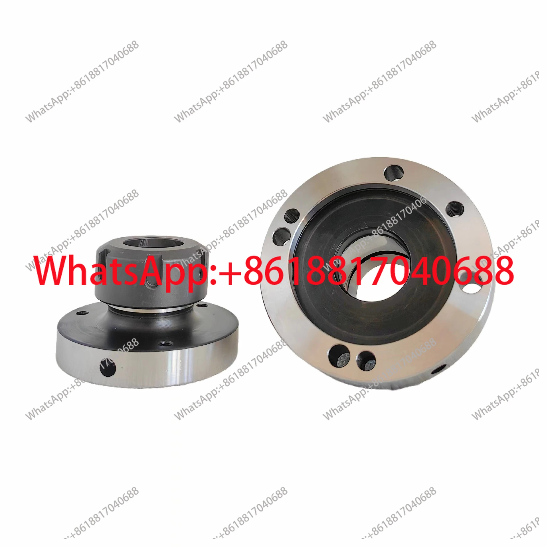 1Pc high-precision holder ER16/32/40/50 collet A2 flange, three-hole seven-hole chuck holder can replace chuck accuracy 0.005