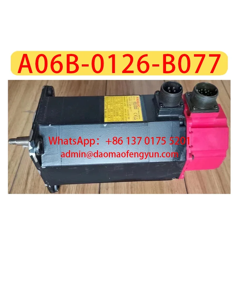 

A06B-0126-B077 Б/у конический вал серводвигателя, быстрая доставка, доставка будет arranged после пропускания теста