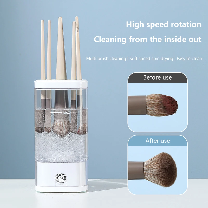 Makeup Brush Cleaner And Dryer Automatic Clean Makeup Brushes Washing Machine Silicone Makeup Brush Cleaning Tool