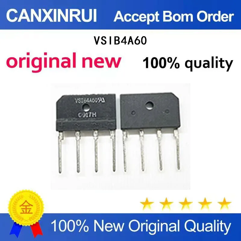 (5-100 Pieces) New stock VSIB4A60 induction cooker VSIB4A60 ZIP4 rectifier bridge