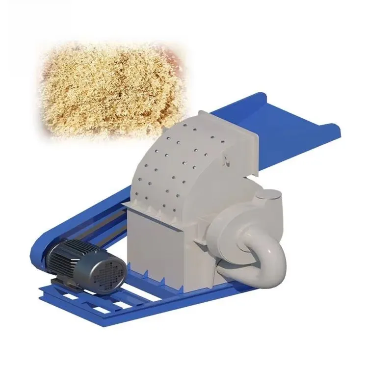 Sawdust Log Making Machine Wood Chipper Crushing Hammer Mill Wood Crusher Machine Garden Tree Leaf Branch Shredder