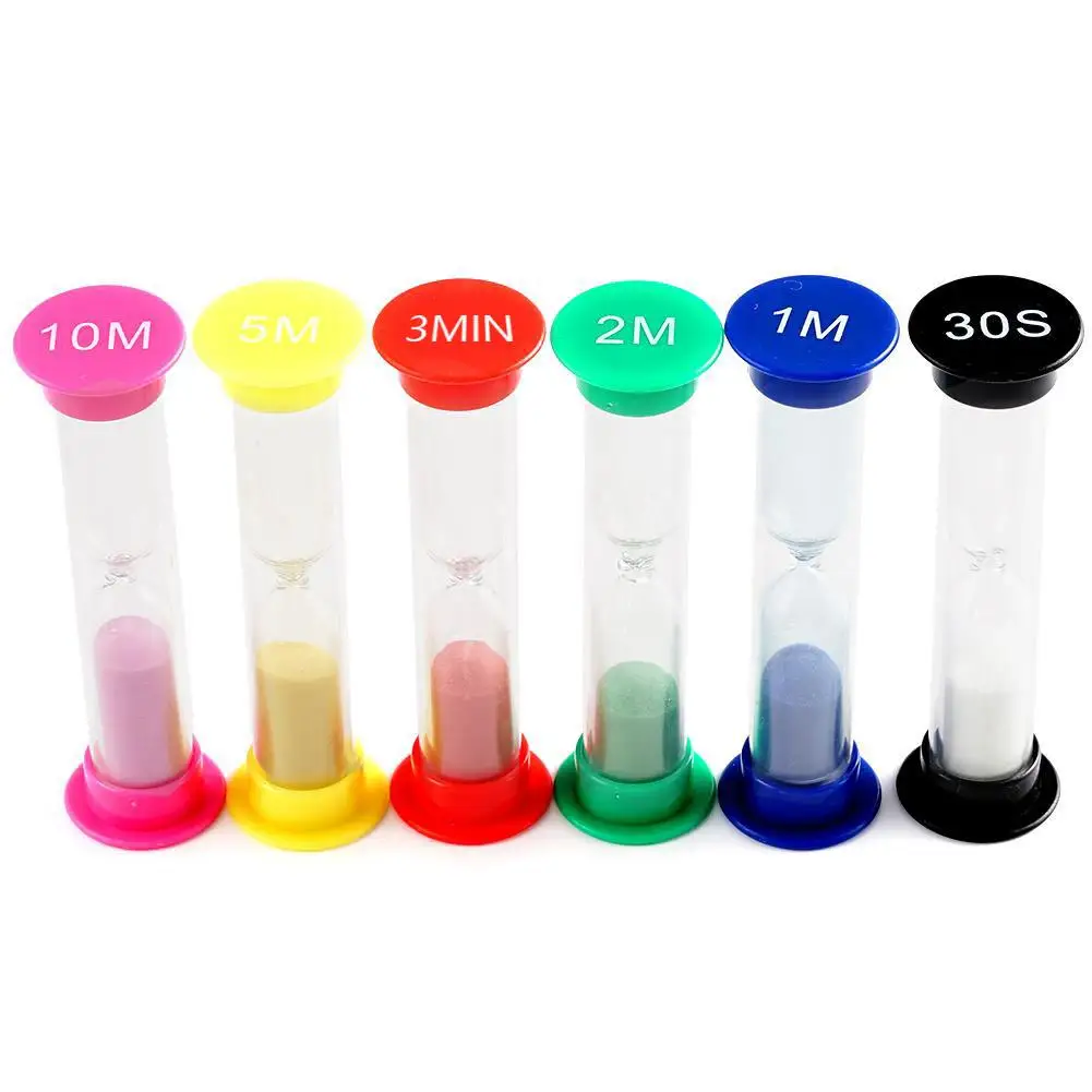 2 Minute Sandglass Colorful Small Hourglass 120 Second Timer Hourglass Shower Timer  Plastic Small Sandglass Student Gift