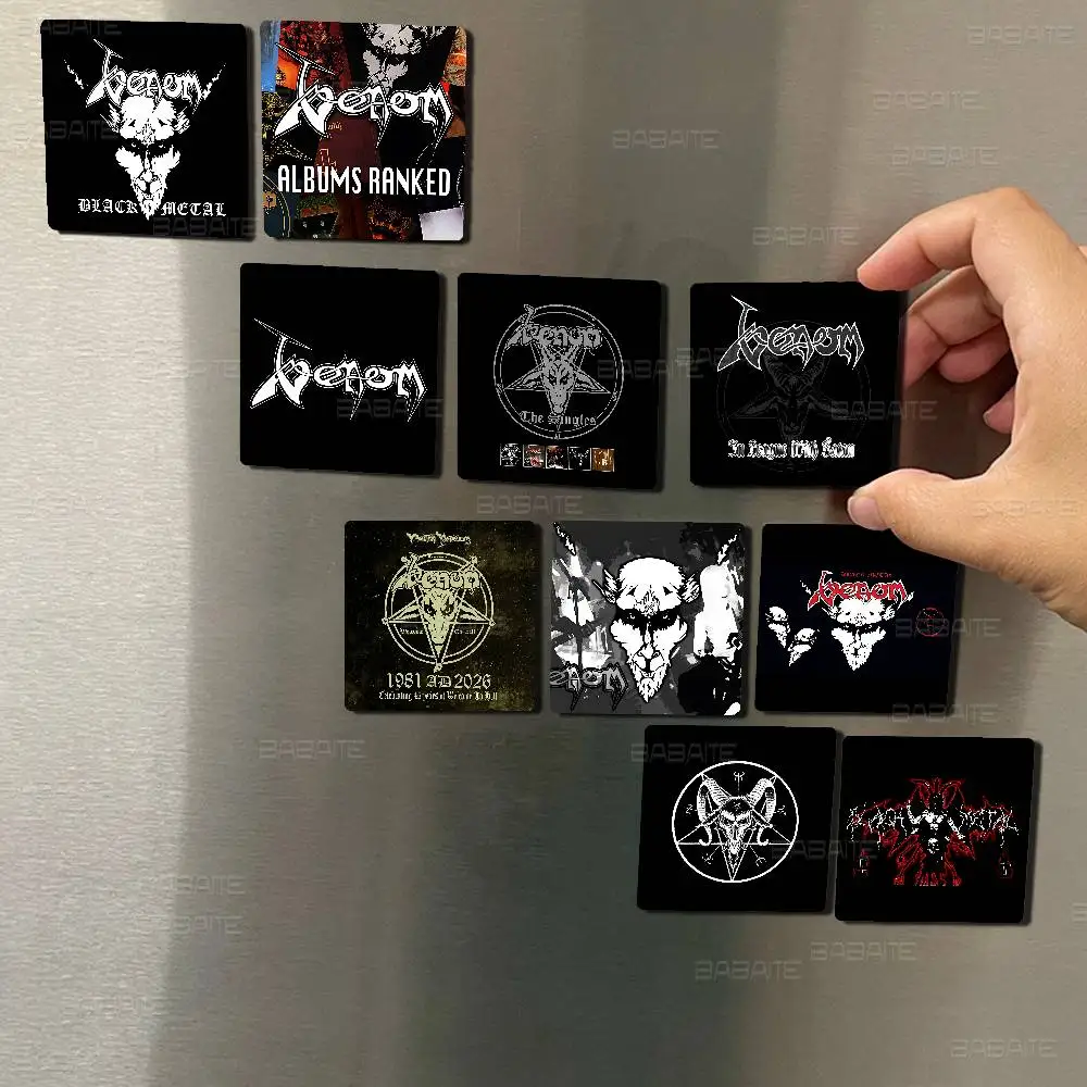 V-Venoms Black Metal Band Photo Frame Picture Fridge Magnets Refrigerator Magnetic Stickers Family Friends Children Pet Gifts